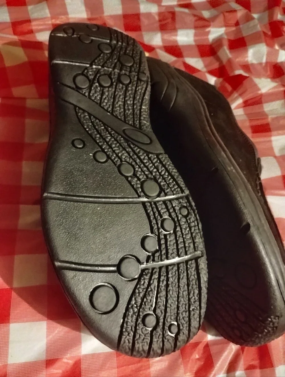 St. John's Bay Black Suede Slip-On Loafers